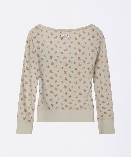 SCULPTOR（スカルプター）の「Floral Cottage Button Henley（Tシャツ/カットソー・レディース・ベージュ/ブルー・MEDIUM/SMALL）」の8枚目の写真