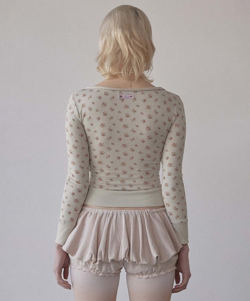 【SCULPTOR】フローラルコテージボタン ヘンリー Floral Cottage Button Henley（Tシャツ/カットソー）｜SCULPTOR