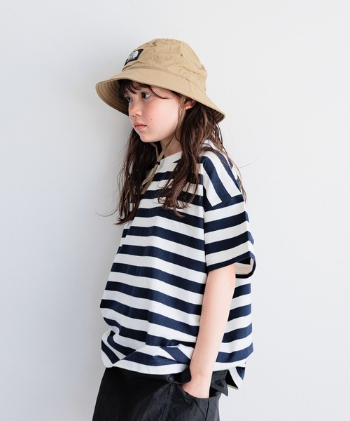 BAYFLOW（ベイフロー）の「[ヘビロテ間違いなし♪]ボーダーBIG T(KIDS)（Tシャツ/カットソー・キッズ・ネイビー/レッド/グリーン/ブルー・120cm/130cm/140cm/110cm/150cm）」の15枚目の写真