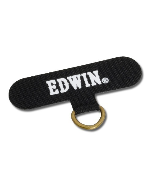EDWIN（エドウィン）の「エドウィン [ハンドストラップ/タグデニム] スマホストラップ（スマホグッズ・メンズ・インディゴブルー/ブラック・ONE SIZE）」の3枚目の写真