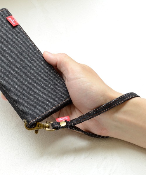 EDWIN（エドウィン）の「エドウィン [ハンドストラップ/タグデニム] スマホストラップ（スマホグッズ・メンズ・インディゴブルー/ブラック・ONE SIZE）」の9枚目の写真