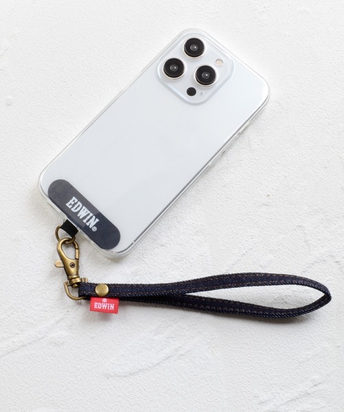 EDWIN（エドウィン）の「エドウィン [ハンドストラップ/タグデニム] スマホストラップ（スマホグッズ・メンズ・インディゴブルー/ブラック・ONE SIZE）」の10枚目の写真