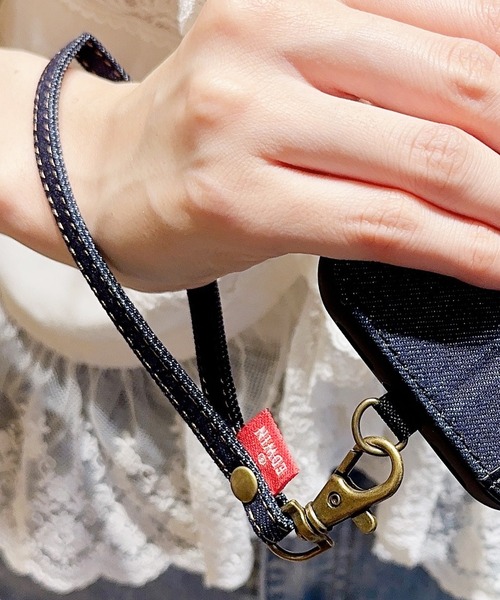 EDWIN（エドウィン）の「エドウィン [ハンドストラップ/タグデニム] スマホストラップ（スマホグッズ・メンズ・インディゴブルー/ブラック・ONE SIZE）」の15枚目の写真