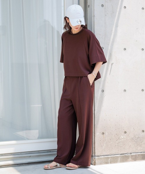 HEREIAM（ヘレイアム）の「【HEREIAM】イージーツイルパンツ（その他パンツ・レディース・ネイビー/バーガンディー・MEDIUM/SMALL）」の20枚目の写真