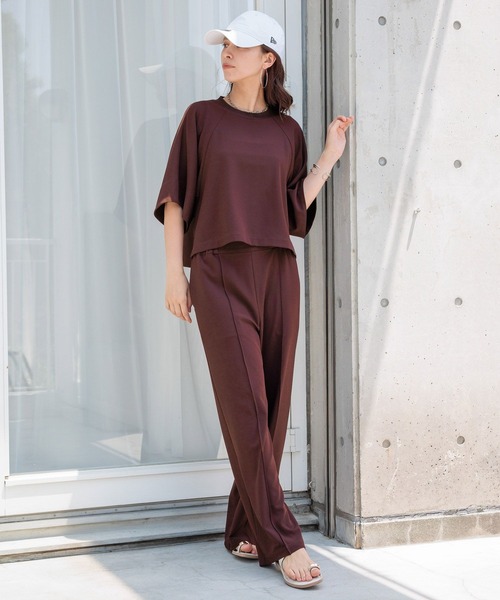 HEREIAM（ヘレイアム）の「【HEREIAM】イージーツイルパンツ（その他パンツ・レディース・ネイビー/バーガンディー・MEDIUM/SMALL）」の21枚目の写真