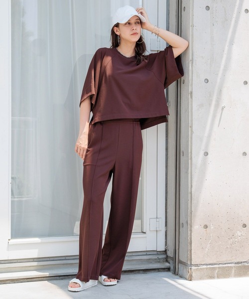 HEREIAM（ヘレイアム）の「【HEREIAM】イージーツイルパンツ（その他パンツ・レディース・ネイビー/バーガンディー・MEDIUM/SMALL）」の22枚目の写真