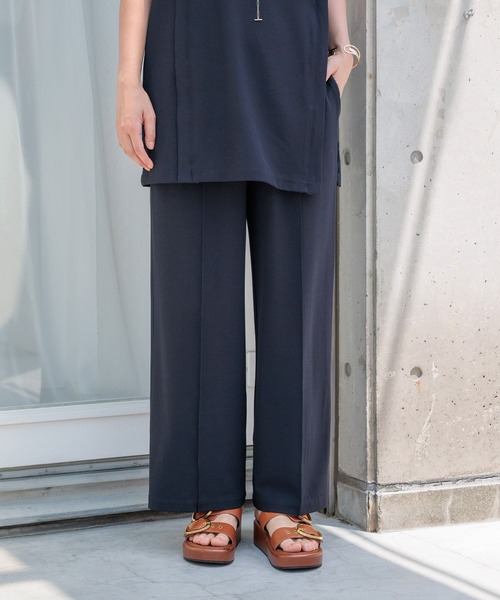 HEREIAM（ヘレイアム）の「【HEREIAM】イージーツイルパンツ（その他パンツ・レディース・ネイビー/バーガンディー・MEDIUM/SMALL）」の8枚目の写真