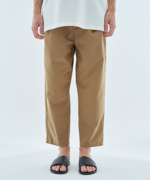 ESTNATION(エストネーション)の「aftersunshine / クロップドパンツ(その他パンツ・メンズ・ベージュ/ブラック・MEDIUM/LARGE)」の2枚目の写真