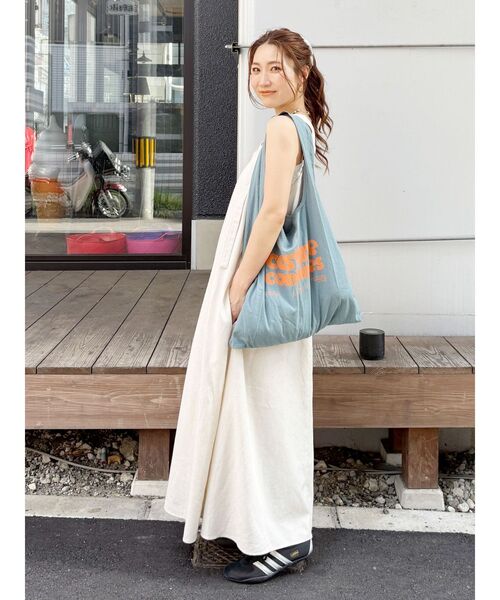 Ungrid（アングリッド）の「カラーロゴエコBAG（トートバッグ・レディース・ピンク/グリーン/ダークオレンジ/ブルー/アイボリー・FREE）」の22枚目の写真