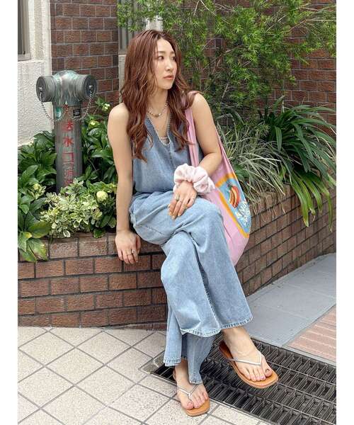 Ungrid（アングリッド）の「カラーロゴエコBAG（トートバッグ・レディース・ピンク/グリーン/ダークオレンジ/ブルー/アイボリー・FREE）」の20枚目の写真