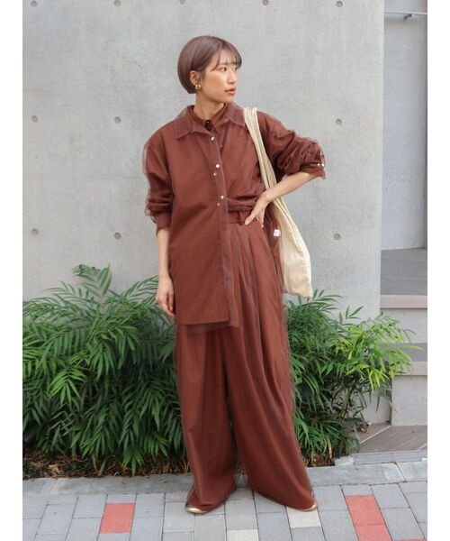 Ungrid（アングリッド）の「カラーロゴエコBAG（トートバッグ・レディース・ピンク/グリーン/ダークオレンジ/ブルー/アイボリー・FREE）」の17枚目の写真