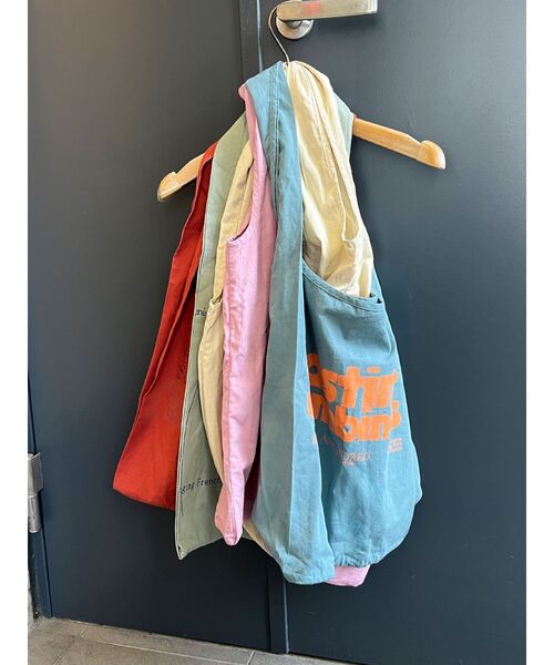 Ungrid（アングリッド）の「カラーロゴエコBAG（トートバッグ・レディース・ピンク/グリーン/ダークオレンジ/ブルー/アイボリー・FREE）」の14枚目の写真