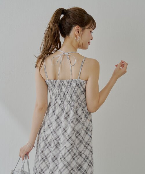 チコ/ロングワンピ/新品タグ付き チェックアメスリロングワンピース（ワンピース）｜Chico（チコ