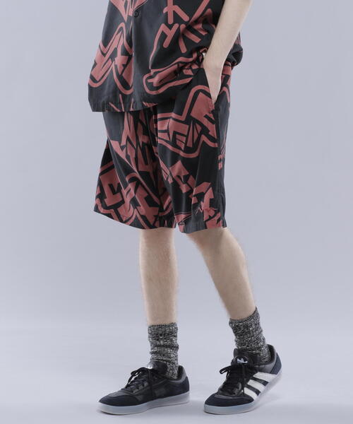 MANASTASH(マナスタッシュ)の「MANASTASH/マナスタッシュ KATAKANA MANALOHA SHORTS/カタカナマナロハショーツ(その他パンツ・メンズ・グレー/ブラック・L/M/2XL/XL)」の13枚目の写真