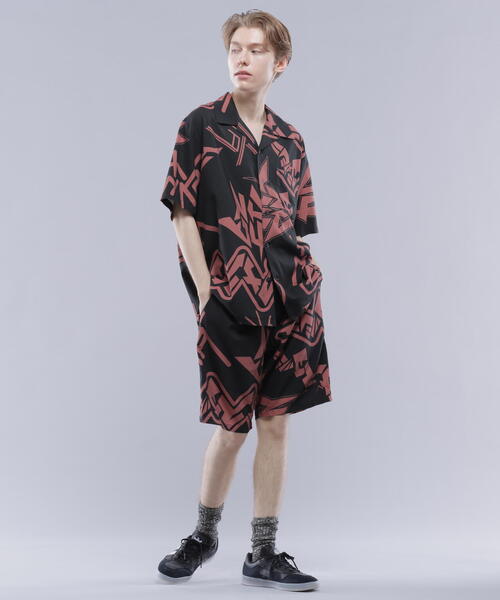 MANASTASH(マナスタッシュ)の「MANASTASH/マナスタッシュ KATAKANA MANALOHA SHORTS/カタカナマナロハショーツ(その他パンツ・メンズ・グレー/ブラック・L/M/2XL/XL)」の12枚目の写真