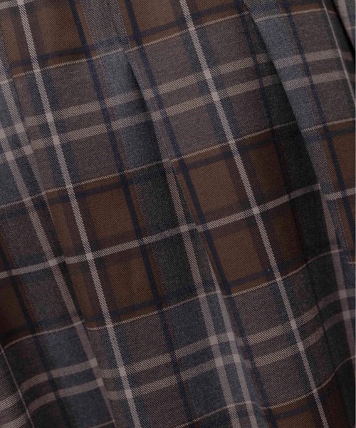 スリットロゴチェックタックプリーツスカート Eimee Law│Eimee