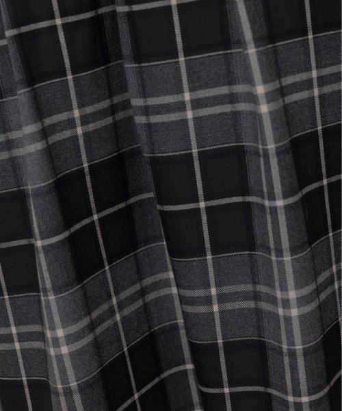 Eimee Law（エイミーロウ）の「スリットロゴチェックタックプリーツスカート（スカート・レディース・グレー/チャコールグレー/ブラウン・M）」の16枚目の写真