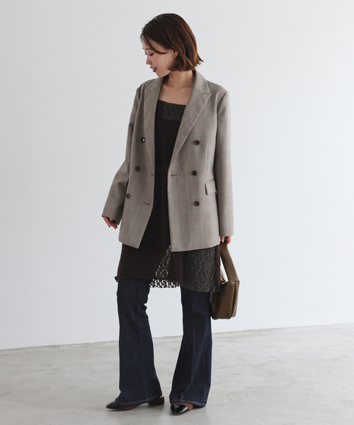 セール】TRダブルブレストジャケット（テーラードジャケット）｜SLOBE