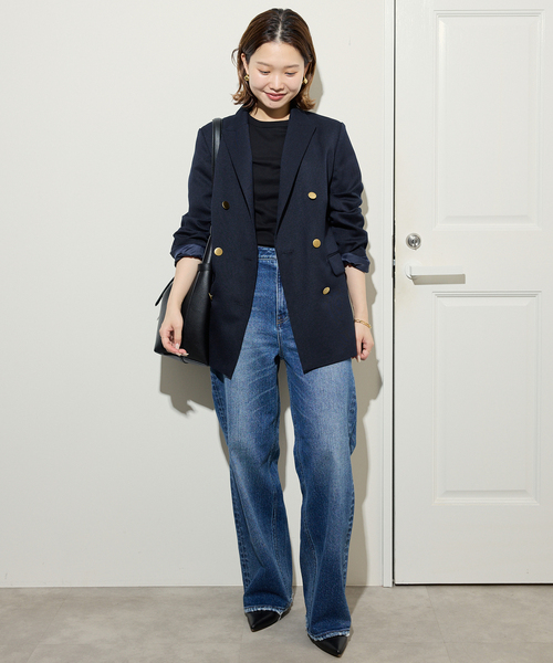 ✨極美品✨ スローブイエナ 24AW TRダブルブレストジャケット 洗える ✨極美品✨ スローブイエナ 24AW TRダブルブレストジャケット 洗える