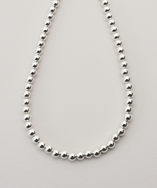 SLOBE IENA(スローブイエナ)の「《追加3》SLOBE メタルビーズショートネックレス(ネックレス・レディース・シルバー・FREE)」の4枚目の写真