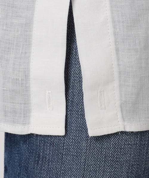 追加3》80リネンカシュクールビッグシャツ（シャツ/ブラウス）｜Spick