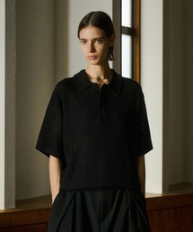 soerte（ソエルテ）の「Multi Color Jacquard Knit Polo / マルチカラージャガードニットポロ（ポロシャツ）」