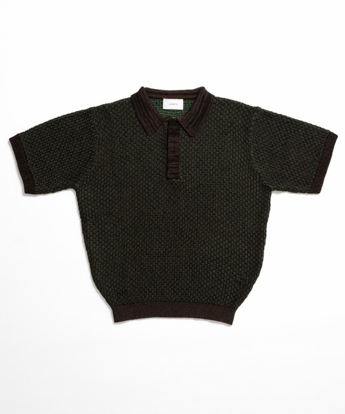 Multi Color Jacquard Knit Polo / マルチカラージャガードニットポロ