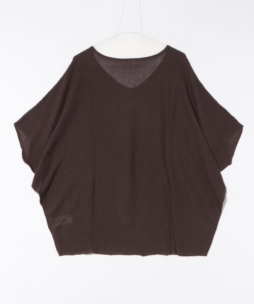 coca（coca）（コカ）の「ビックシルエットドルマンニット（Tシャツ/カットソー・レディース・ブラウン/アイボリー・M/L）」の3枚目の写真