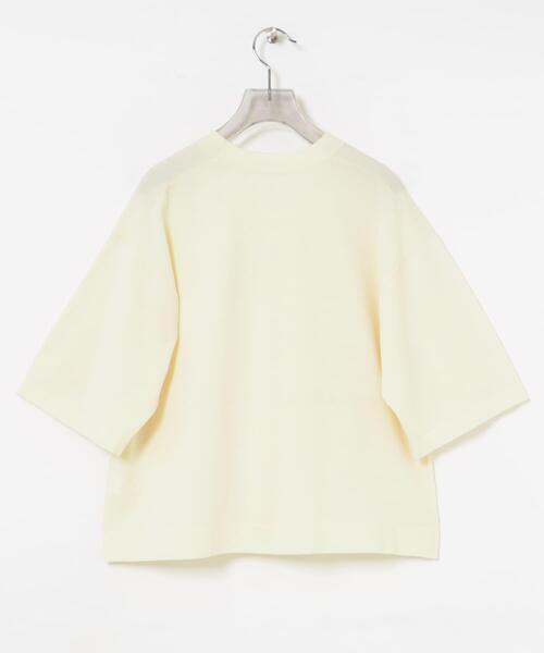 URBAN RESEARCH(アーバンリサーチ)の「ドライタッチハイゲージニットTシャツ(Tシャツ/カットソー・レディース・オフホワイト/ブラック・FREE)」の18枚目の写真