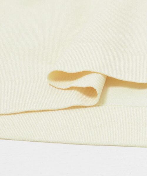URBAN RESEARCH(アーバンリサーチ)の「ドライタッチハイゲージニットTシャツ(Tシャツ/カットソー・レディース・オフホワイト/ブラック・FREE)」の17枚目の写真