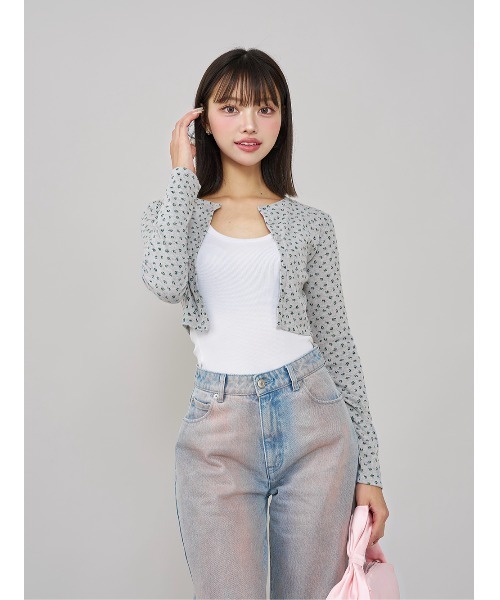 Darich（ダーリッチ）の「フローラルカットカーディガン