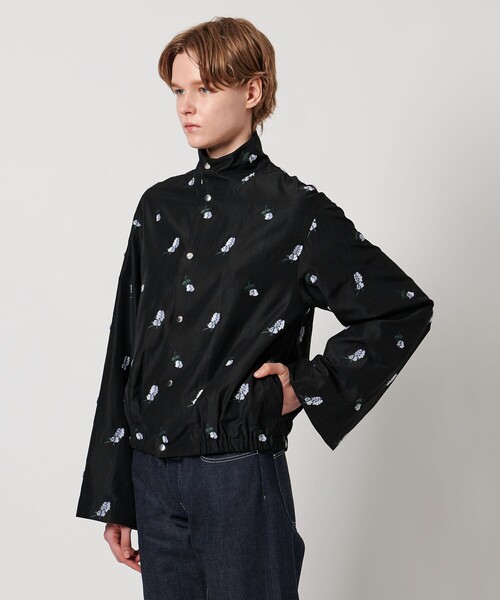 LOEFF＞キャットニップ ジャガード ブルゾン