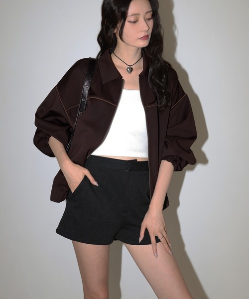 美品 キャラオーライン　キルトライナーブルゾン 美品 キャラオーライン キルトライナーブルゾン