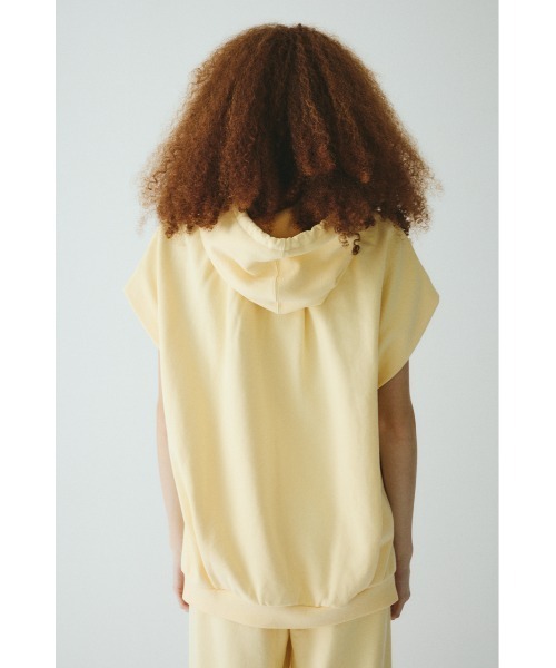 HeRIN.CYE(ヘリンドットサイ)の「Box cut hoodie ボックスカットフーディ(パーカー・レディース・ライトブラック/ライトイエロー・FREE)」の9枚目の写真