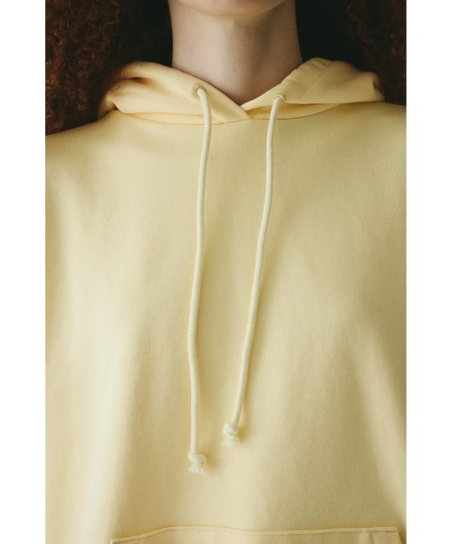 HeRIN.CYE(ヘリンドットサイ)の「Box cut hoodie ボックスカットフーディ(パーカー・レディース・ライトブラック/ライトイエロー・FREE)」の10枚目の写真
