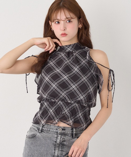セール】【再入荷/新色追加】アメスリバックリボンブラウス（シャツ