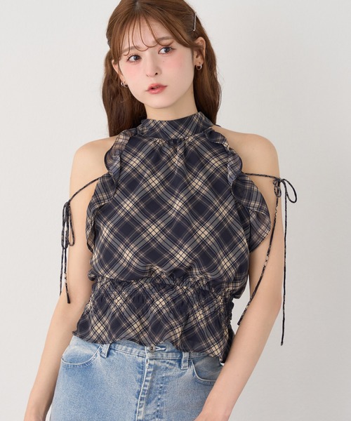 セール】【再入荷/新色追加】アメスリバックリボンブラウス（シャツ