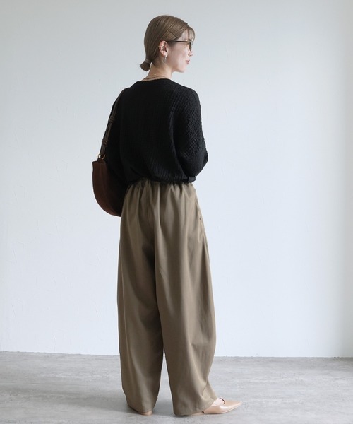 reca（レカ）の「タックコクーンボリュームパンツ（その他パンツ・レディース・モカ/チャコールグレー・FREE）」の21枚目の写真