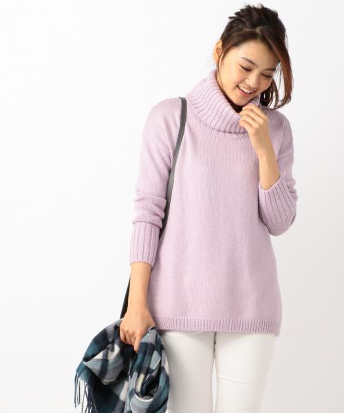 23区（ニジュウサンク）の「WO／ALPリリー ニットチュニック（ニット/セーター・レディース・ネイビー系/ライトグレー系/ライラック系/ブルー系/ブラック系/アイボリー系・44/46）」の6枚目の写真