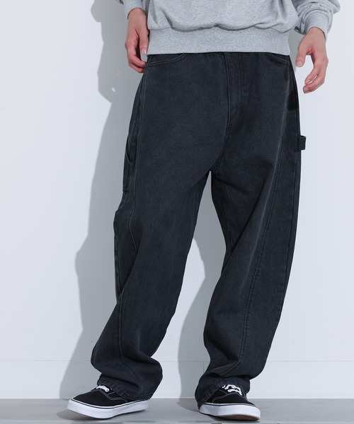 MDR（エムディアール）の「カーブシルエットペインターデニム（デニムパンツ・メンズ・ブラック/ネイビー・L/M）」の20枚目の写真