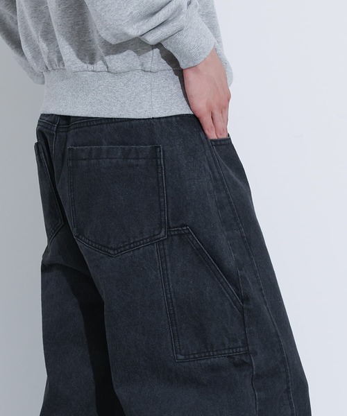 MDR（エムディアール）の「カーブシルエットペインターデニム（デニムパンツ・メンズ・ブラック/ネイビー・L/M）」の18枚目の写真