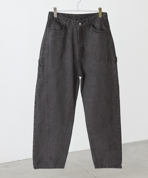 MDR（エムディアール）の「カーブシルエットペインターデニム（デニムパンツ・メンズ・ブラック/ネイビー・L/M）」の7枚目の写真