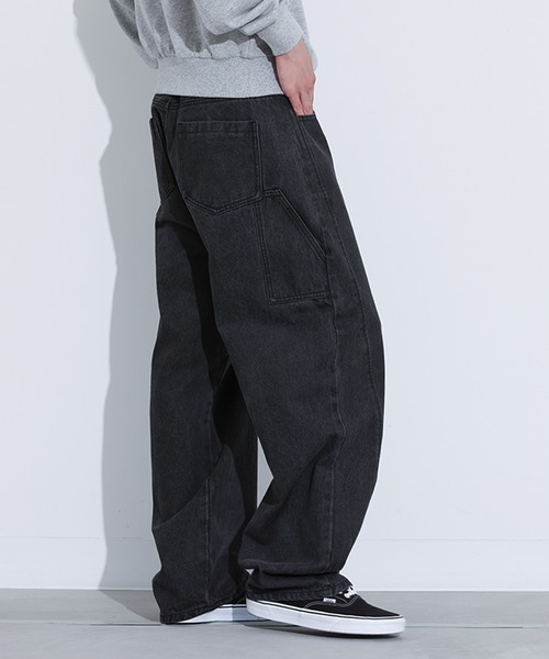 MDR（エムディアール）の「カーブシルエットペインターデニム（デニムパンツ・メンズ・ブラック/ネイビー・L/M）」の19枚目の写真