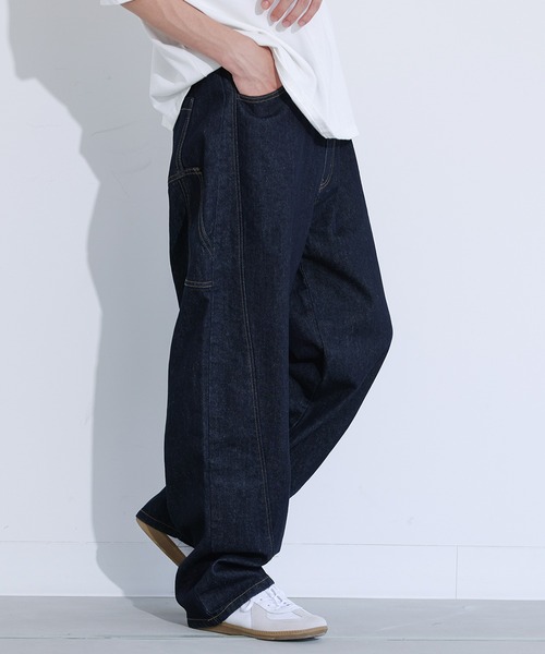 MDR（エムディアール）の「カーブシルエットペインターデニム（デニムパンツ・メンズ・ブラック/ネイビー・L/M）」の6枚目の写真