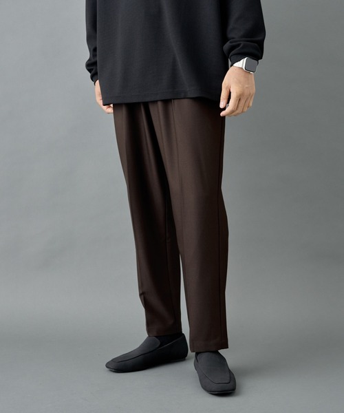 COLONY 2139(コロニートゥーワンスリーナイン)の「ウォッシャブルストレッチテーパードパンツ(スラックス・メンズ・ブラウン/チャコールグレー/ブラック・LARGE/MEDIUM/SMALL)」の5枚目の写真