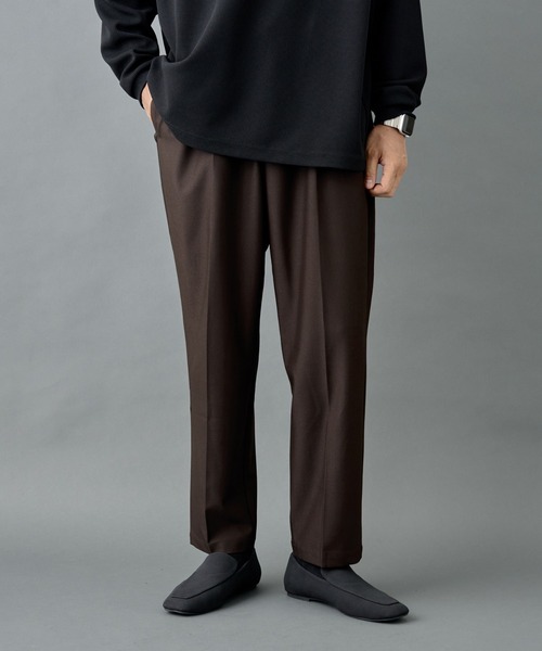 COLONY 2139(コロニートゥーワンスリーナイン)の「ウォッシャブルストレッチテーパードパンツ(スラックス・メンズ・ブラウン/チャコールグレー/ブラック・LARGE/MEDIUM/SMALL)」の4枚目の写真
