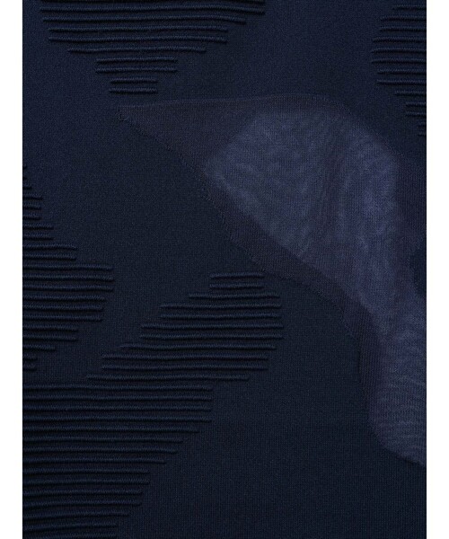 mizuiroind（ミズイロインド）の「mizuiro ind シアーパターンカーディガン（カーディガン/ボレロ・レディース・ブラック/ネイビー・FREE）」の3枚目の写真