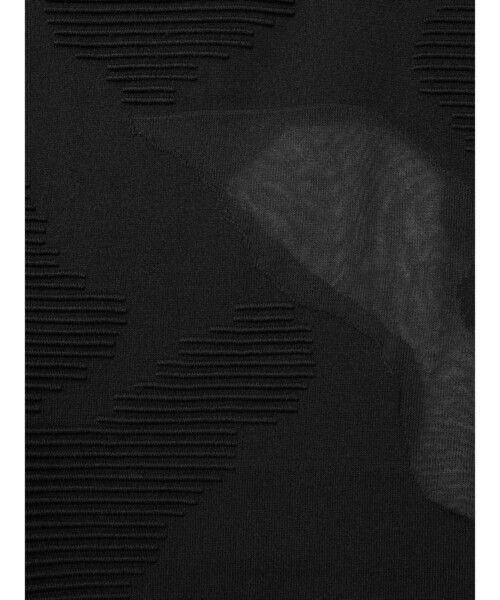 mizuiroind（ミズイロインド）の「mizuiro ind シアーパターンカーディガン（カーディガン/ボレロ・レディース・ブラック/ネイビー・FREE）」の5枚目の写真