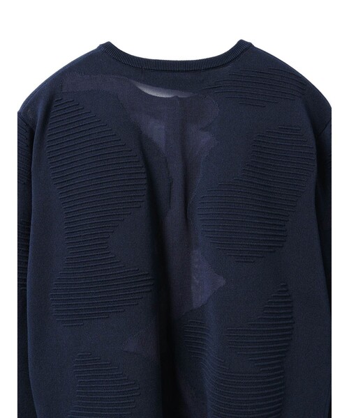 mizuiroind（ミズイロインド）の「mizuiro ind シアーパターンカーディガン（カーディガン/ボレロ・レディース・ブラック/ネイビー・FREE）」の17枚目の写真