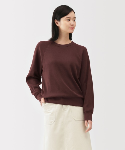 無印良品(ムジルシリョウヒン)の「婦人 ワッフル編みクルーネック長袖Tシャツ(Tシャツ/カットソー・レディース・キナリ/オートミール/ベージュ/ブラウン/ブラック/チャコールグレー・S/M/L/XL/XXL)」の4枚目の写真